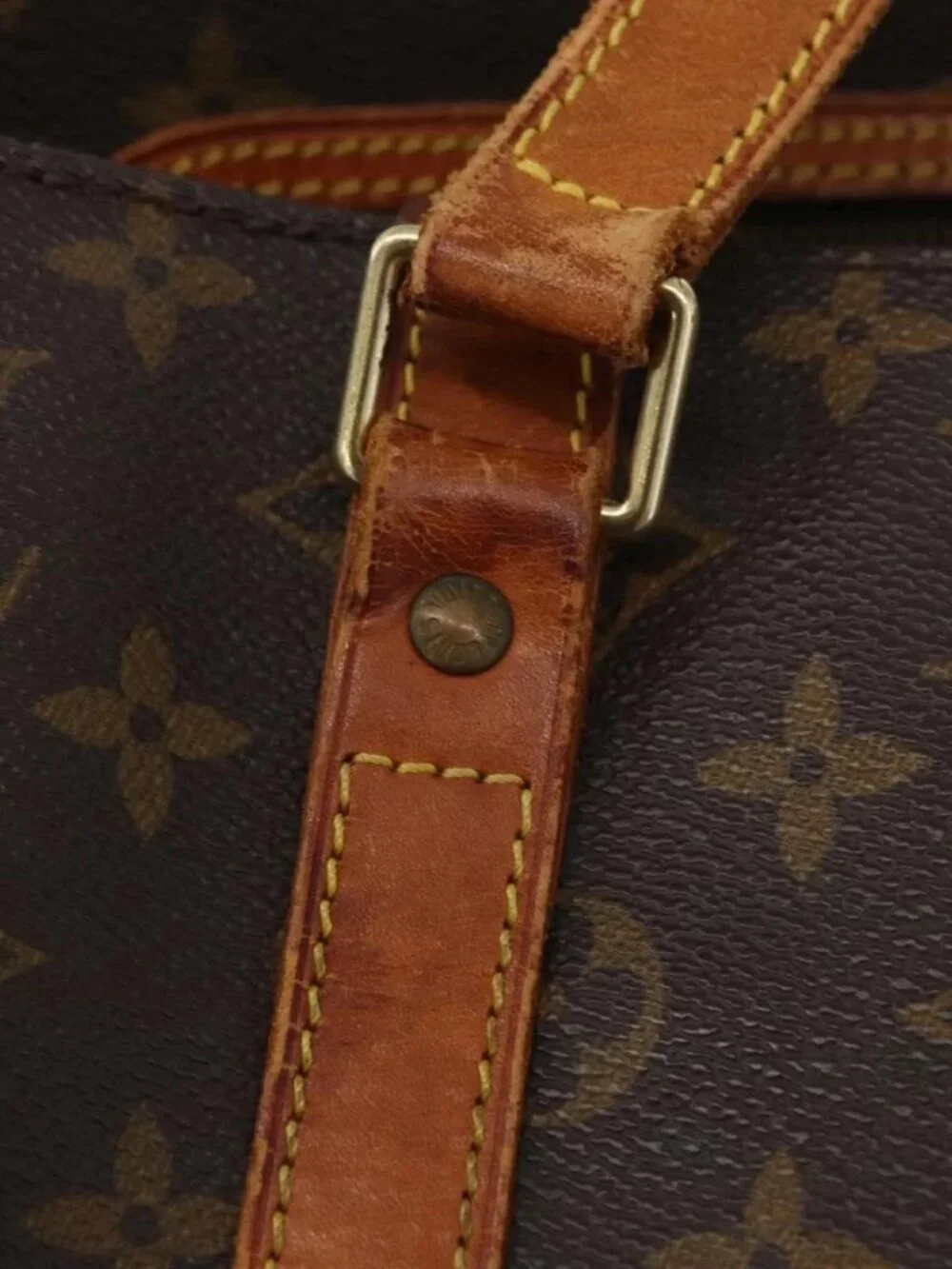 LOUIS VUITTON Monogram Sac Shopping Tote Bag M51108 LV Auth LNZ798